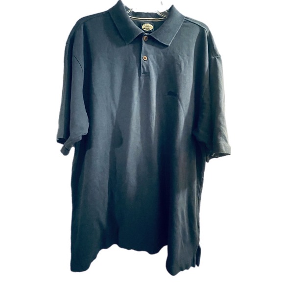 Tommy Bahama Other - Tommy Bahama‎ Mens XL Navy Blue Cotton Pique Short Sleeve Marlin Polo Shirt